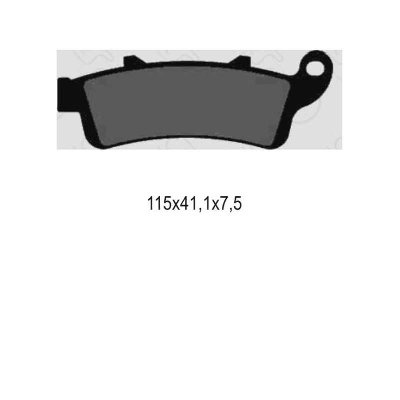 GALFER KLOCKI HAMULCOWE KH281 / KH261 PÓŁMETALICZNE (OFERTA SPECJALN
