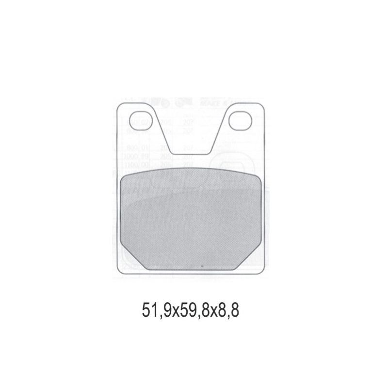 GALFER KLOCKI HAMULCOWE KH267 PÓŁMETALICZNE (OFERTA SPECJALNA) - WYP