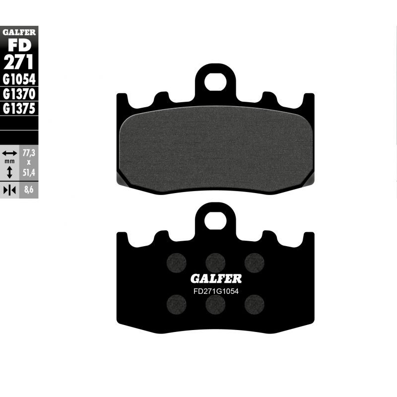 GALFER KLOCKI HAMULCOWE KH335 PÓŁMETALICZNE BMW PRZÓD (R1100/1200, 