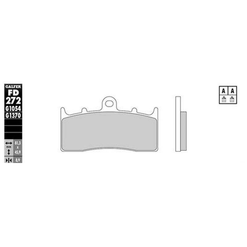GALFER KLOCKI HAMULCOWE KH294 / KH613 PÓŁMETALICZNE (OFERTA SPECJALN