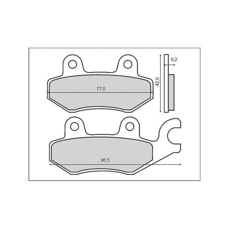 BRENTA KLOCKI HAMULCOWE KH197 (ORGANIC) HONDA XL 125 VARADERO 01-11, V