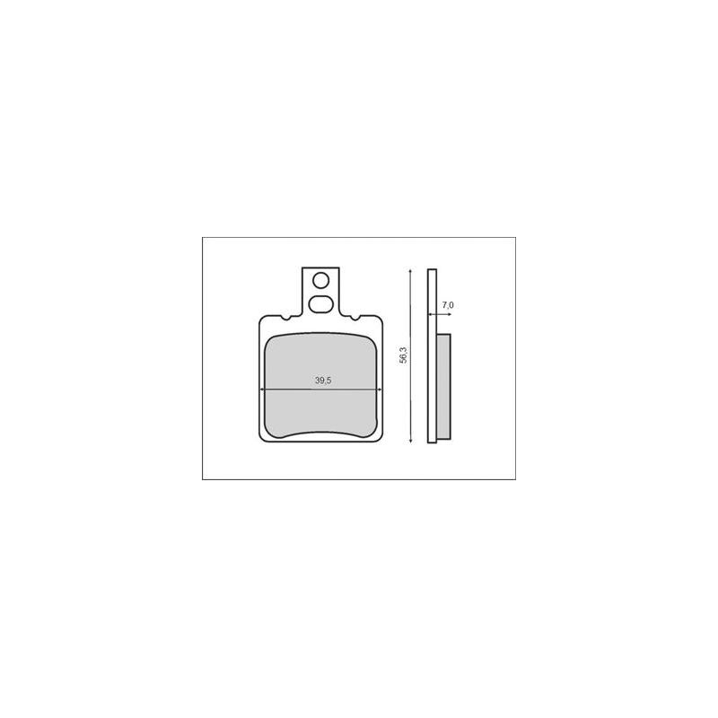 BRENTA KLOCKI HAMULCOWE KH047 (ORGANIC)