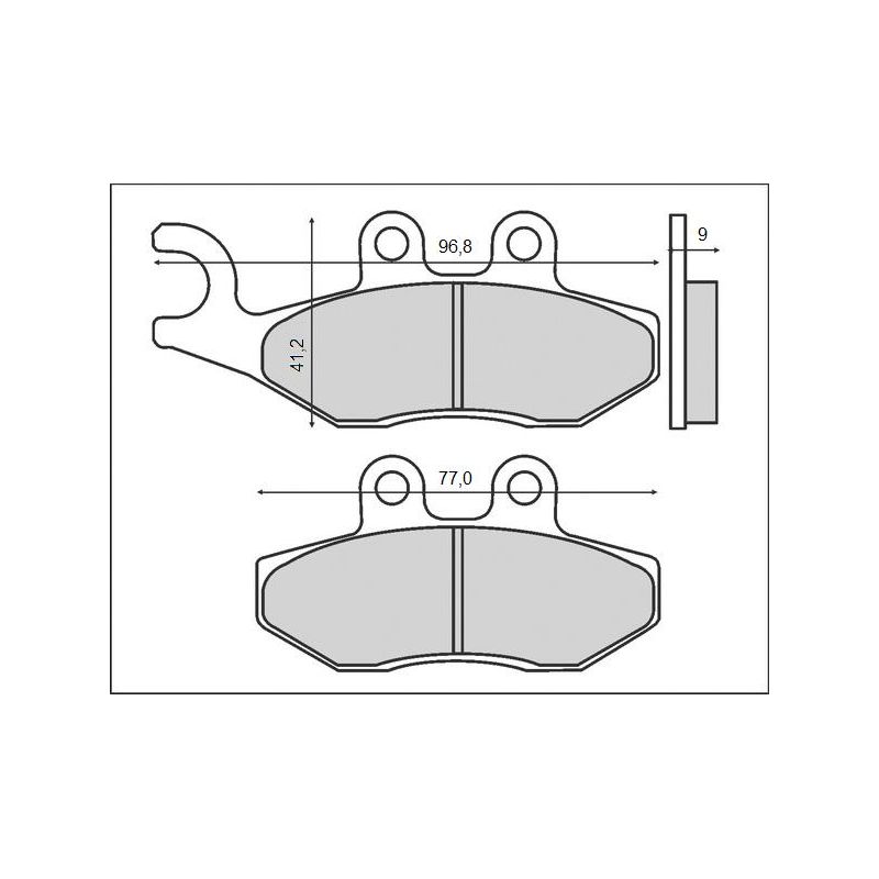 BRENTA KLOCKI HAMULCOWE KH353 (ORGANIC) APRILIA / PIAGGIO / VESPA / DE