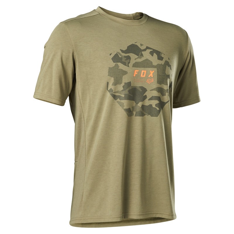 KOSZULKA ROWEROWA FOX RANGER DR CAMO MOTH BARK  ENDURO CROSS