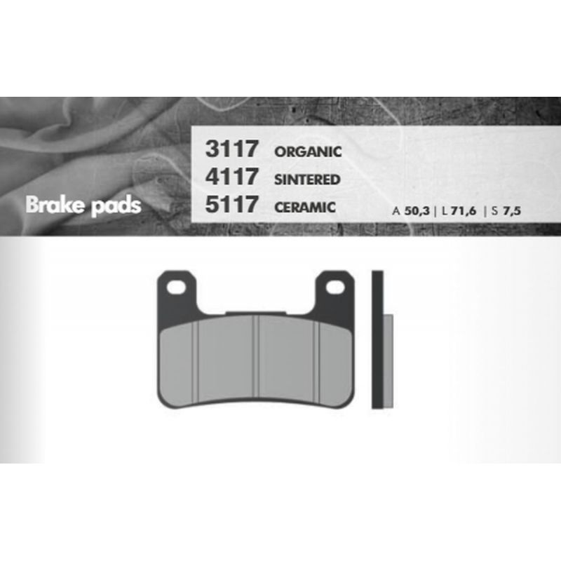 BRENTA KLOCKI HAMULCOWE KH379 SUZUKI GSXR/VZR/M1800, KAWASAKI ZX10/Z10