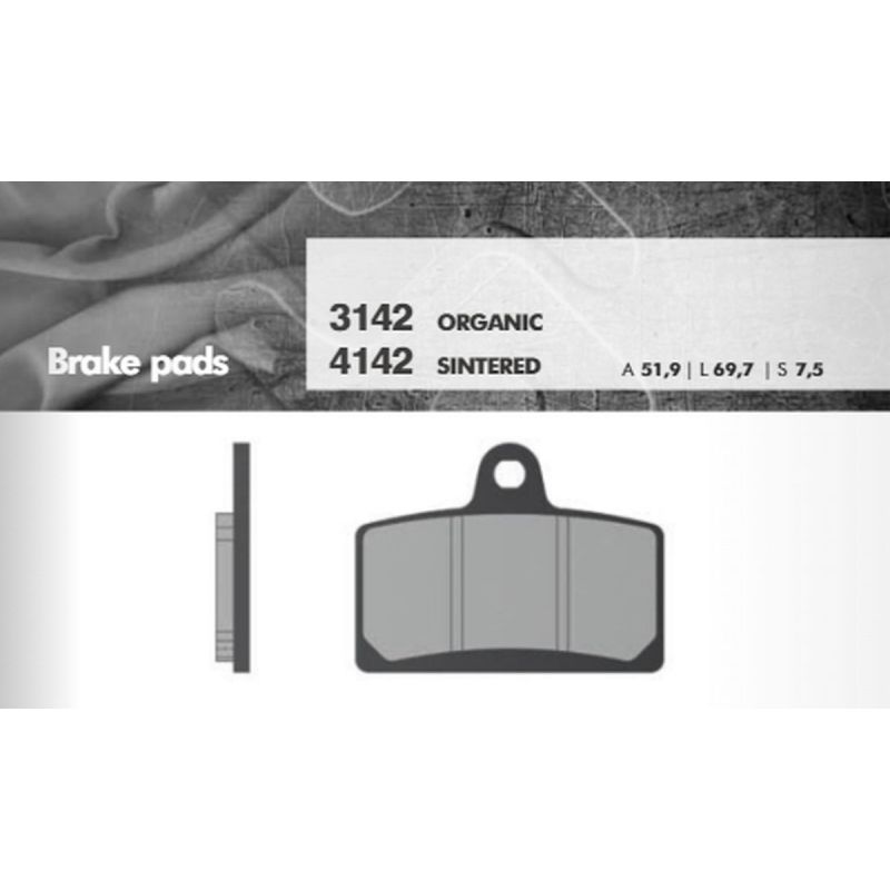 BRENTA KLOCKI HAMULCOWE KH399 PRZÓD (FT 3142)