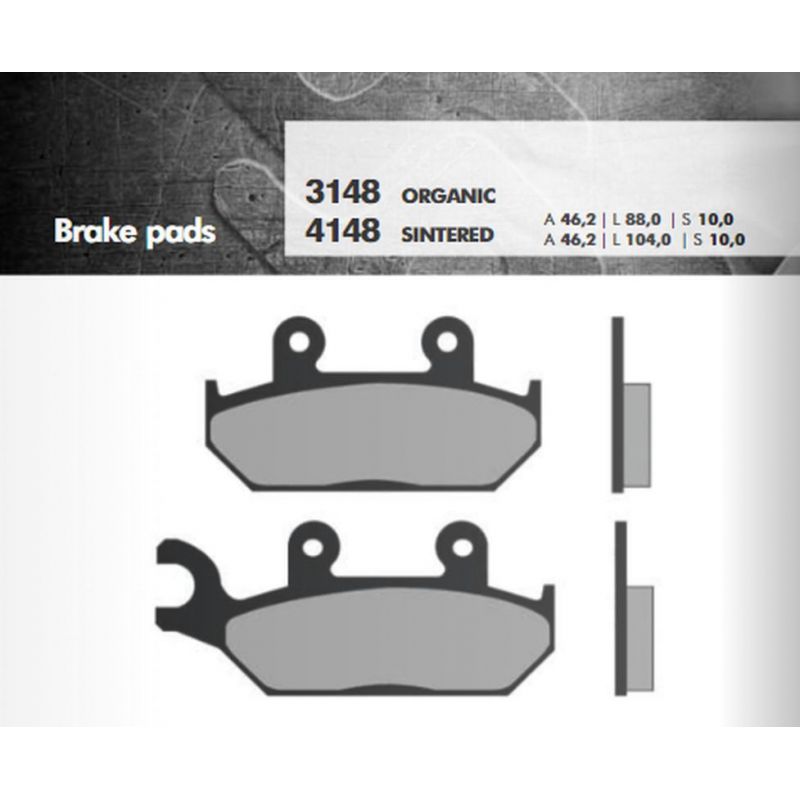 BRENTA KLOCKI HAMULCOWE KH172 YAMAHA XT 600 92-03, XTZ 660 92-98 PRZÓ