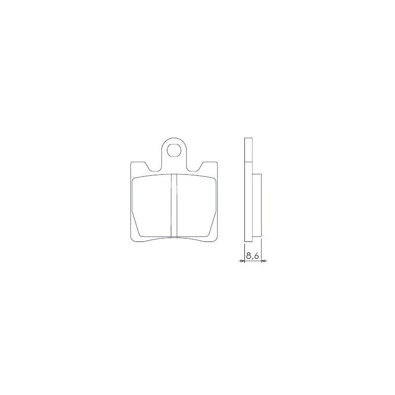 BRENTA KLOCKI HAMULCOWE KH283 / KH423 SPIEK METALICZNY (ZŁOTE) (FT 40