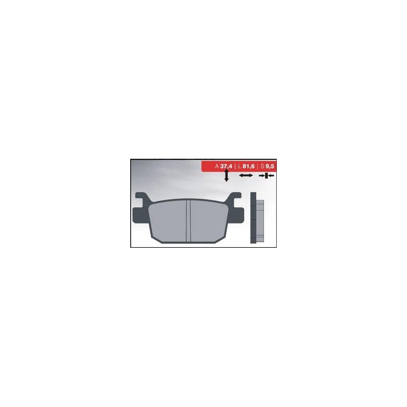 BRENTA KLOCKI HAMULCOWE KH415 SPIEK METALICZNY (ZŁOTE) (FT 4082)