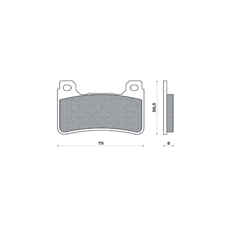 BRENTA KLOCKI HAMULCOWE KH390 SPIEK METALICZNY (ZŁOTE) HONDA (FT 4116
