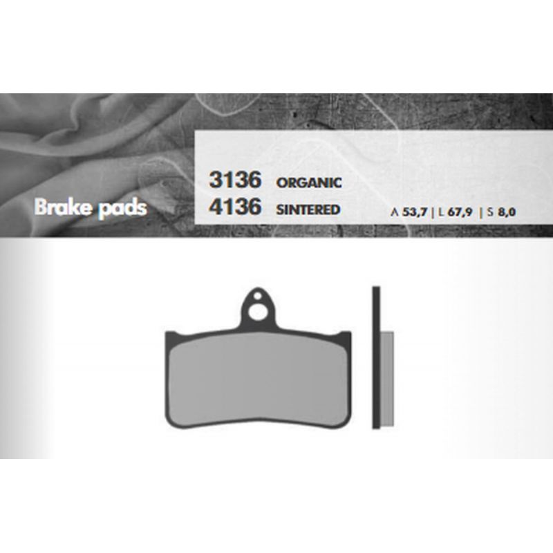 BRENTA KLOCKI HAMULCOWE KH187 SPIEK METALICZNY (ZŁOTE) PRZÓD (FT 413