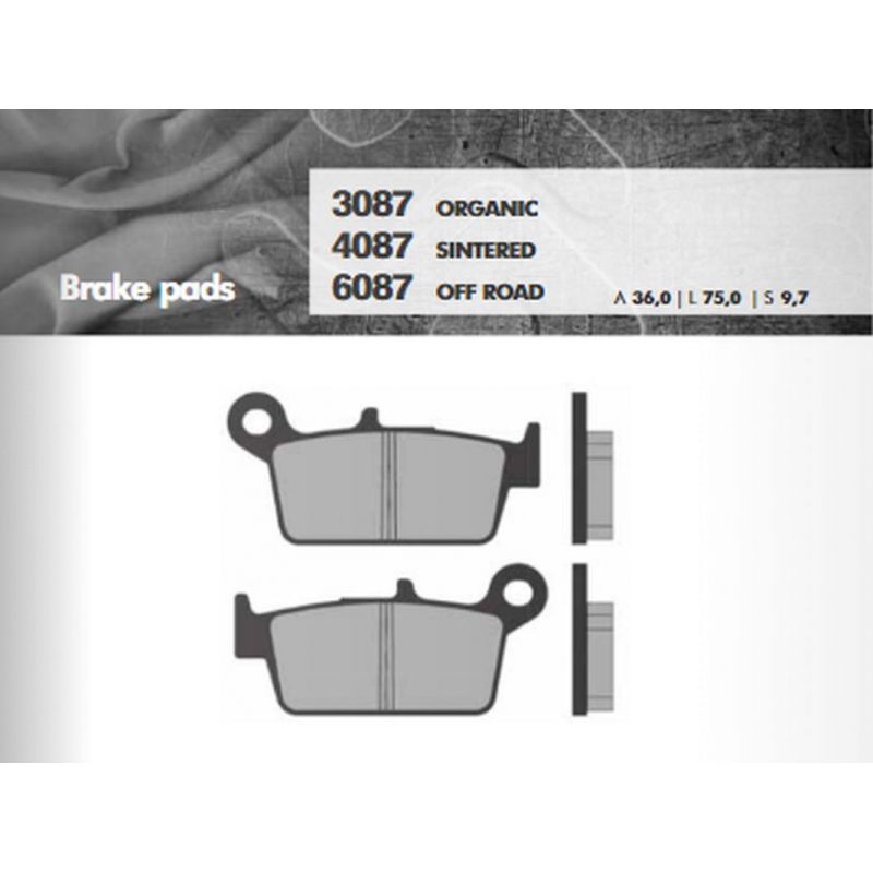 BRENTA KLOCKI HAMULCOWE KH131 SPIEK METALICZNY (ZŁOTE) OFF ROAD TYŁ 