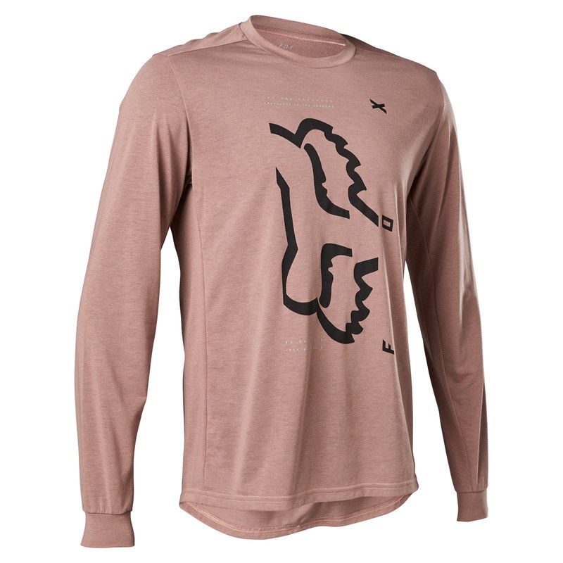 KOSZULKA ROWEROWA Z DŁUGIM RĘKAWEM FOX RANGER DR PLUM PERFECT  ENDURO CROSS