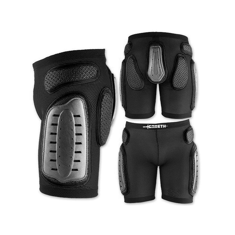 GARETH MX LEGS SPODENKI Z OCHRANIACZAMI KOLOR CZARNY ROZMIAR XL