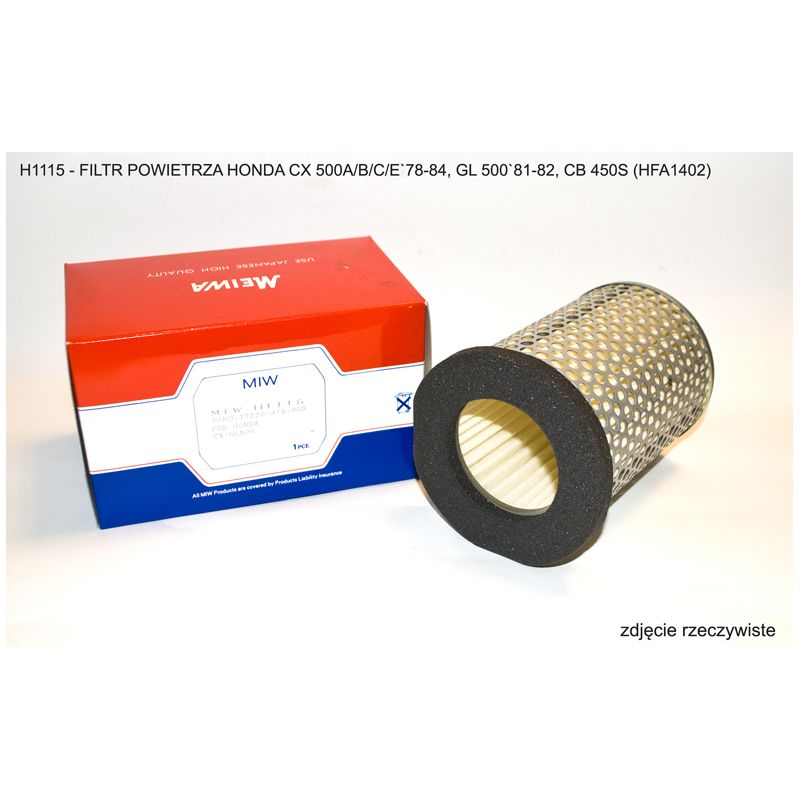 MIW (MEIWA) FILTR POWIETRZA HONDA CX 500A/B/C/E`78-84, GL 500`81-82, C