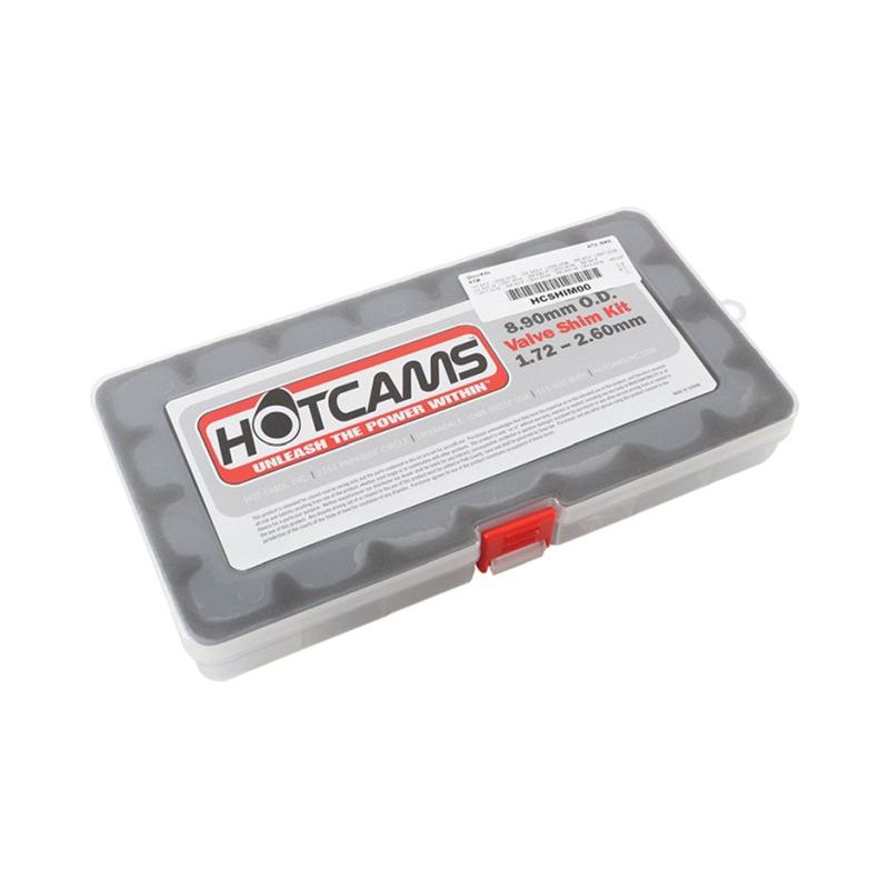 HOT CAMS PŁYTKI ZAWOROWE ZESTAW 8.90MM OD 1.72 DO 2.60 CO 0,05MM KTM