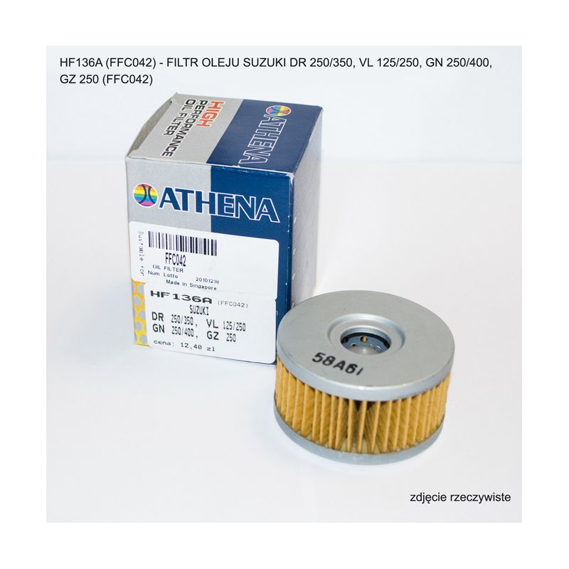 ATHENA FILTR OLEJU SUZUKI DR 250/350, VL 125/250, GN 250/400, GZ 250 (