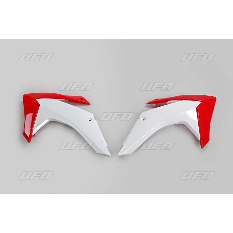 UFO OSŁONY CHŁODNICY HONDA CRF 230 15-21, KOLOR OEM (BIAŁY/CZERWONY
