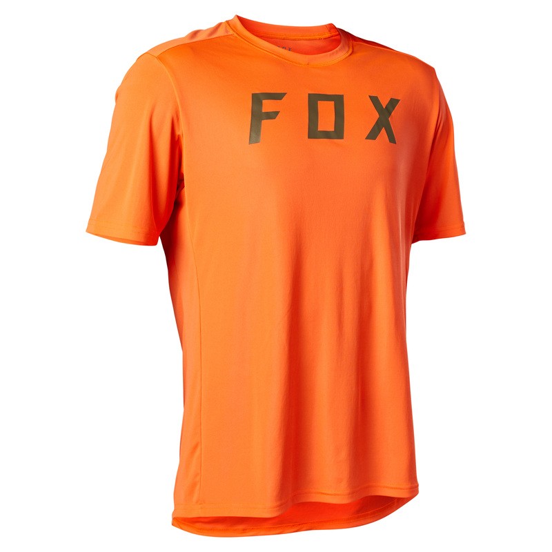 KOSZULKA ROWEROWA FOX RANGER MOTH FLUO ORANGE  ENDURO CROSS