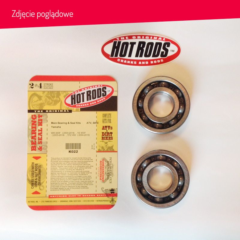 HOT RODS ŁOŻYSKA WAŁU KORBOWEGO HONDA TRX 250 TE/TM RECON 02-13, TR