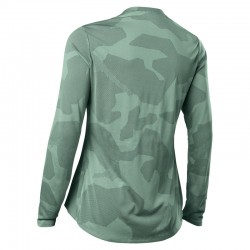 KOSZULKA ROWEROWA Z DŁUGIM RĘKAWEM FOX LADY RANGER TRU DRI EUCALYPTUS  ENDURO CROSS