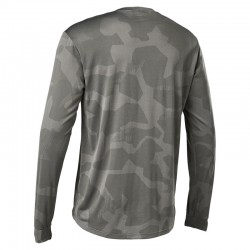 KOSZULKA ROWEROWA Z DŁUGIM RĘKAWEM FOX RANGER TRU DRI GREY  ENDURO CROSS