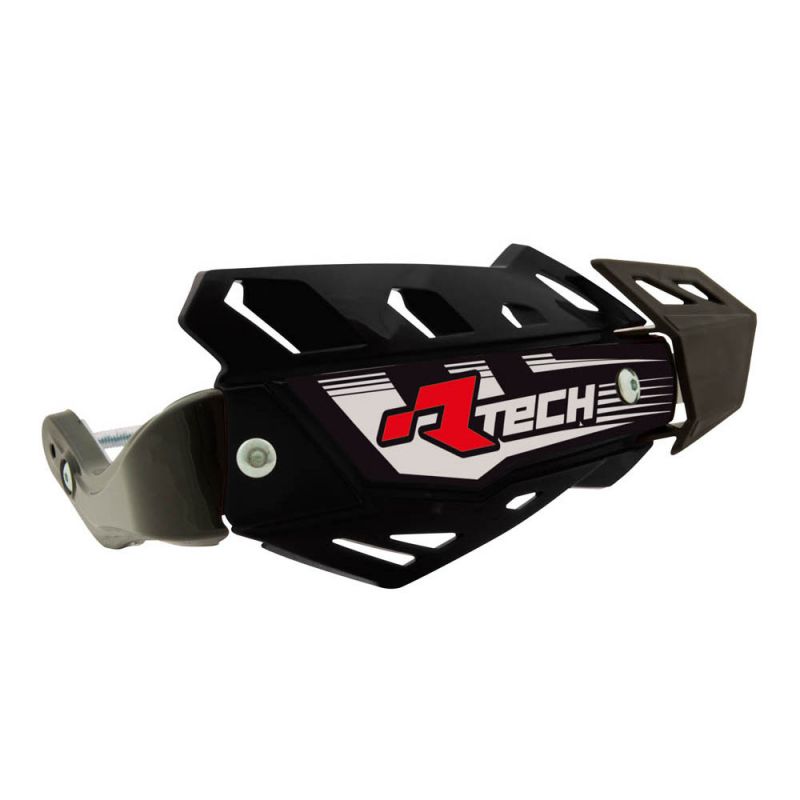 RACETECH (RTECH) OSŁONY RĄK (HANDBARY) FLX ATV/QUAD KOLOR CZARNY (Z 