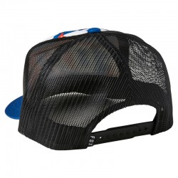 CZAPKA Z DASZKIEM FOX RED WHITE AND TRUE SNAPBACK ROYAL BLUE  ENDURO CROSS