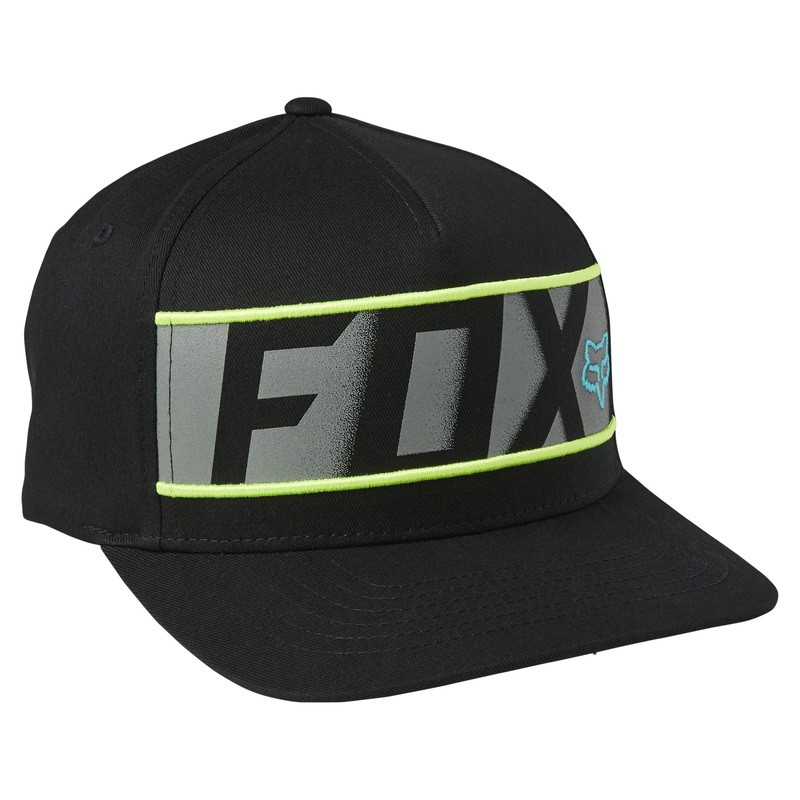 CZAPKA Z DASZKIEM FOX RKANE FLEXFIT BLACK  ENDURO CROSS