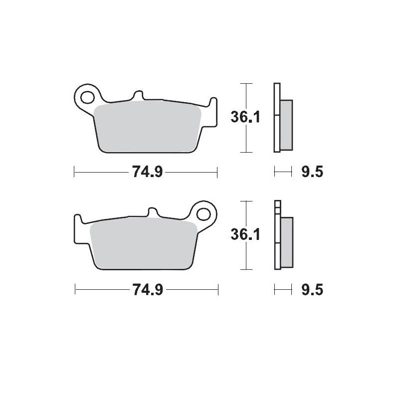 MOTO-MASTER KLOCKI HAMULCOWE KH131 SINTER METAL RACING: 12 (SINTERPRO 