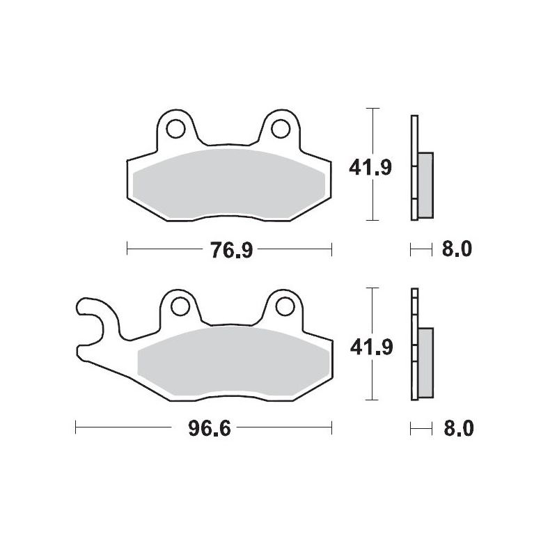 MOTO-MASTER KLOCKI HAMULCOWE KH135 / KH214 SINTER METAL OEM: 11 (SINTE