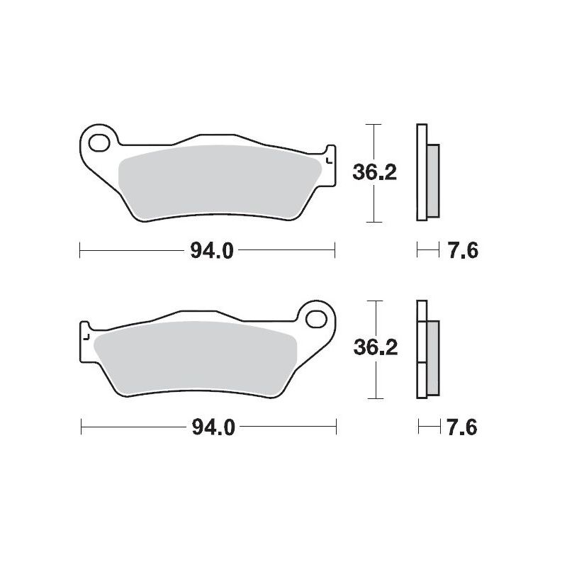 MOTO-MASTER KLOCKI HAMULCOWE KH181 SINTER METAL OEM: 11 (SINTERPRO RAC