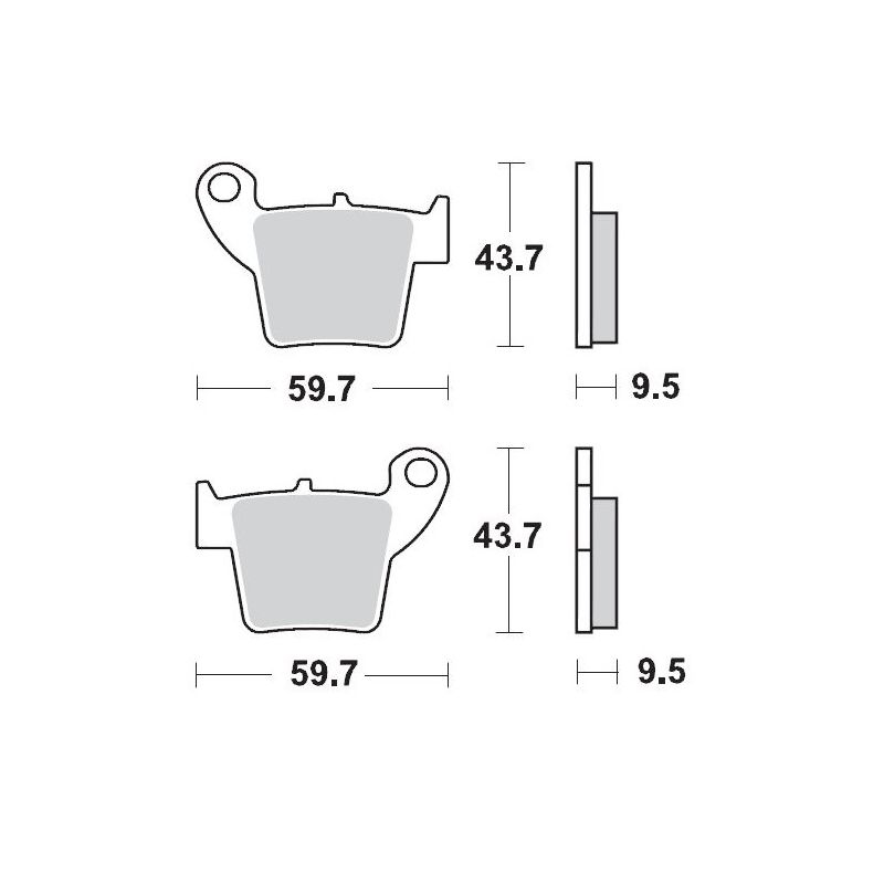 MOTO-MASTER KLOCKI HAMULCOWE KH346 SINTER METAL RACING: 12 (SINTERPRO 