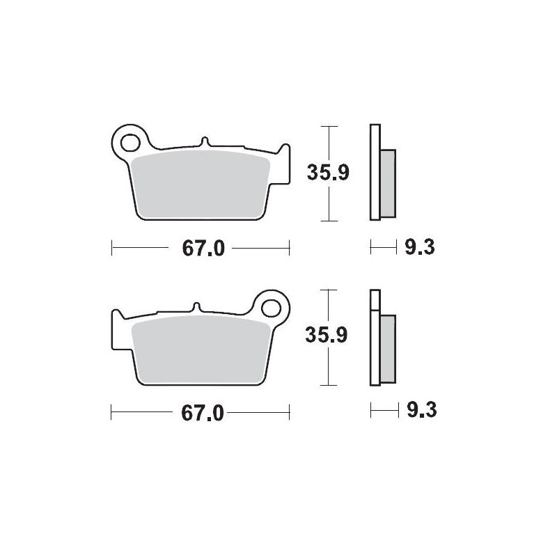 MOTO-MASTER KLOCKI HAMULCOWE KH367 SINTER METAL OEM: 11 (SINTERPRO RAC