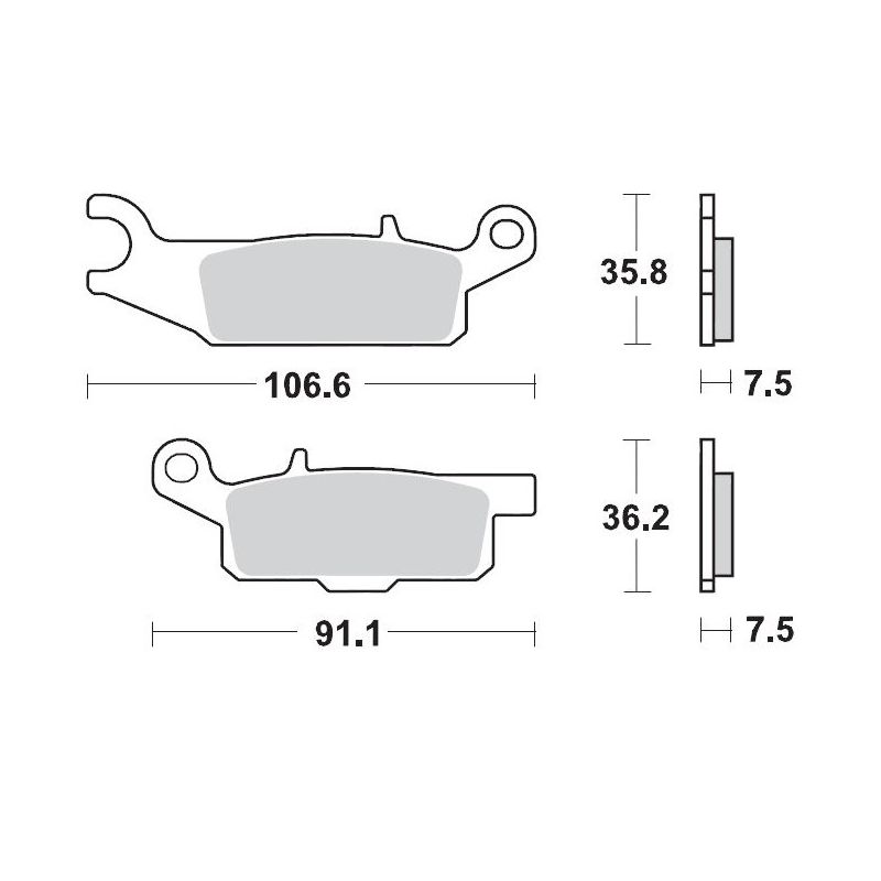 MOTO-MASTER KLOCKI HAMULCOWE KH444 SINTER METAL OEM: 11 (SINTERPRO RAC