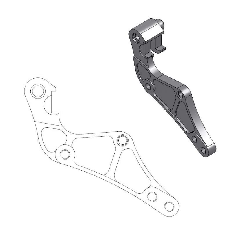 MOTO-MASTER ADAPTER OVERSIZE 320 MM (SUPERMOTO) DO ZACISKU OEM - KTM,H