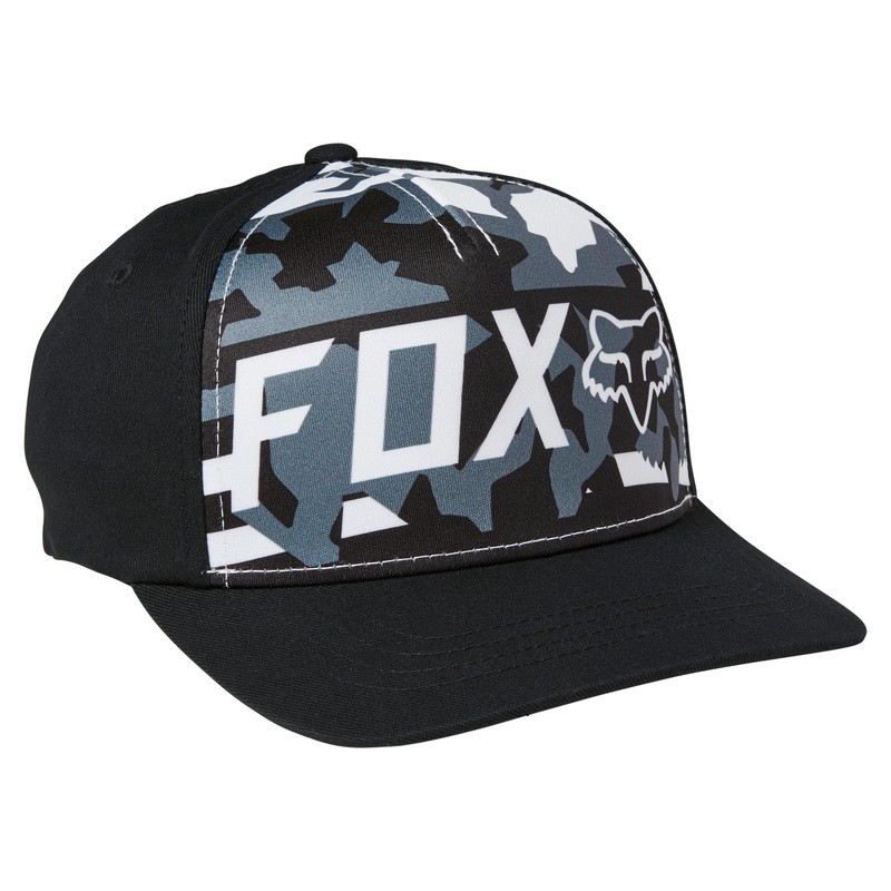 CZAPKA Z DASZKIEM FOX JUNIOR RWT FLEXFIT BLACK  ENDURO CROSS