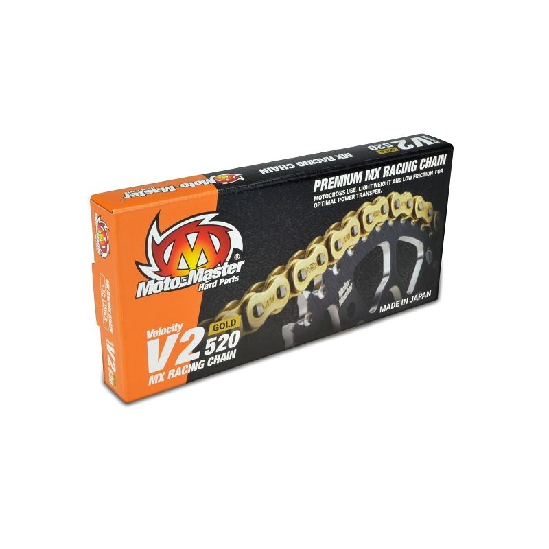 MOTO-MASTER ŁAŃCUCH NAPĘDOWY V2-520G MX RACING GOLD CHAIN REGULAR K