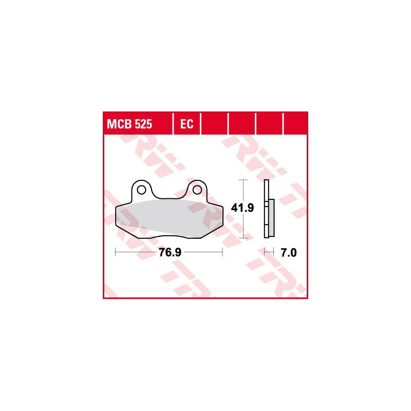 TRW ZF KLOCKI HAMULCOWE KH86 ORGANIC HONDA NSR 50 89-96, NSR 80 87-92,