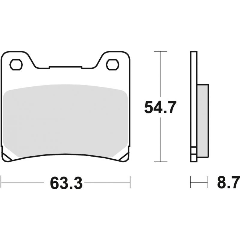 TRW ZF KLOCKI HAMULCOWE KH88 SINTER STREET YAMAHA TZR 125 88-00, FZR 6