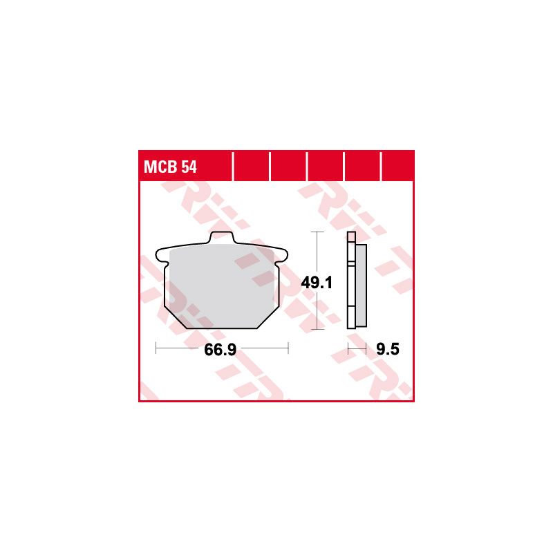 TRW ZF KLOCKI HAMULCOWE KH31 ORGANIC HONDA CX 500 79-84, CB 750 77-81,