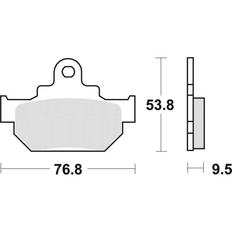 TRW ZF KLOCKI HAMULCOWE KH106/2 ORGANIC HONDA MBX 125 84, SUZUKI RM 25