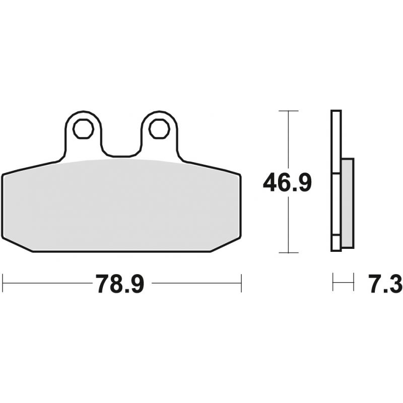 TRW ZF KLOCKI HAMULCOWE KH256 ORGANIC APRILIA RX 125 85-89, TUAREG 350