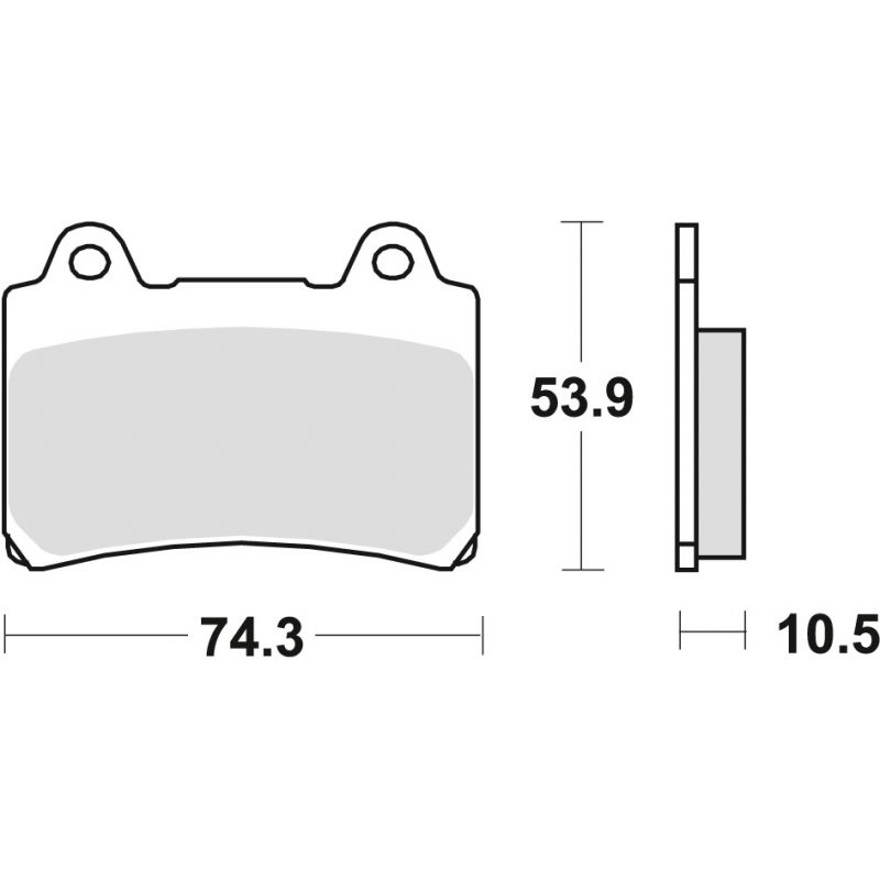 TRW ZF KLOCKI HAMULCOWE KH123 SINTER STREET YAMAHA SRX 600 88-95, FZ 7