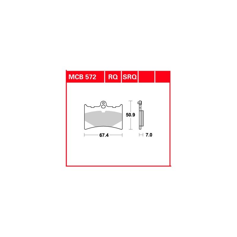 TRW ZF KLOCKI HAMULCOWE KH126 ORGANIC APRILIA AF 125 89-92, RS 125 95-