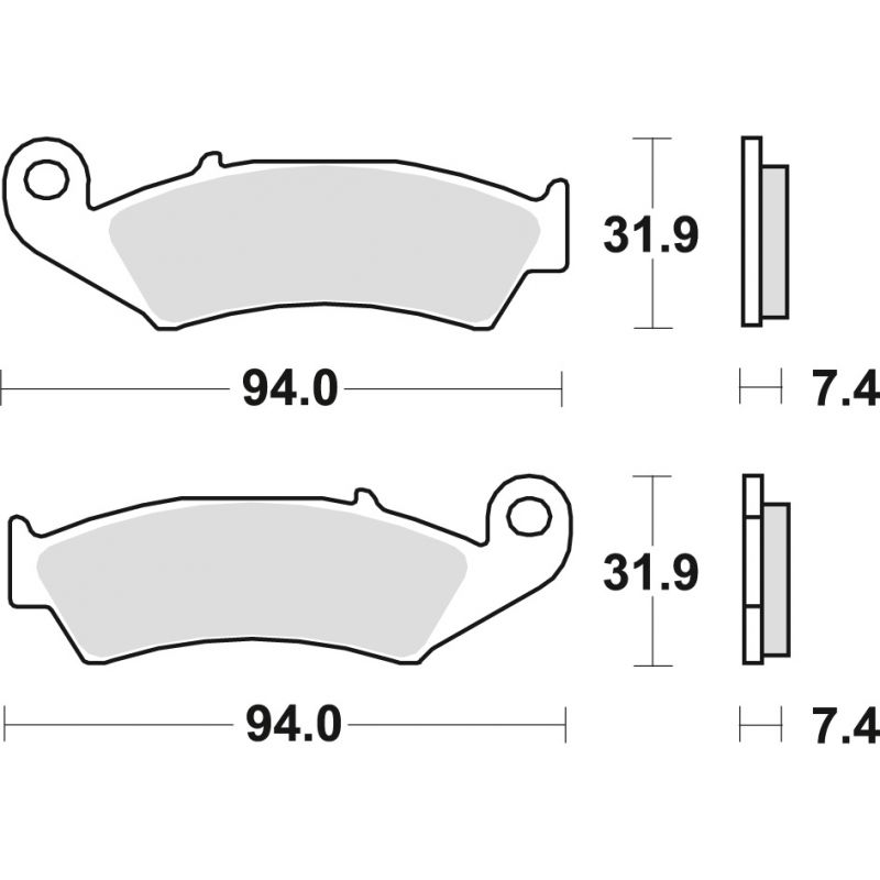 TRW ZF KLOCKI HAMULCOWE KH125 SPIEK METALICZNY SINTER OFFROAD (WYCZYNO