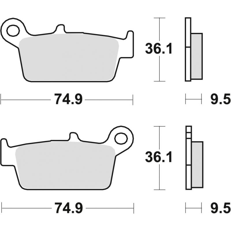 TRW ZF KLOCKI HAMULCOWE KH131 SINTER OFFROAD (WYCZYNOWE) HONDA CRF 230