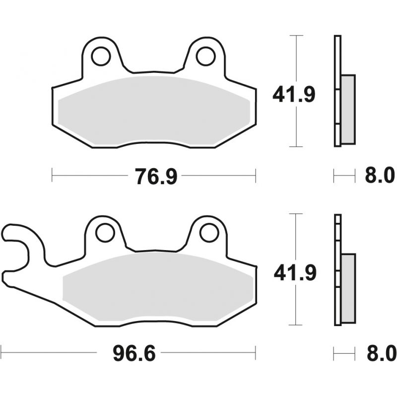 TRW ZF KLOCKI HAMULCOWE KH135 KH214 ORGANIC APRILIA SX 125 18-, HONDA 
