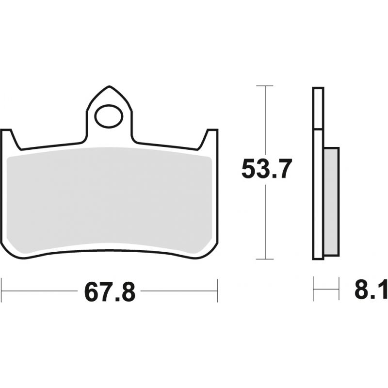 TRW ZF KLOCKI HAMULCOWE KH187 ORGANIC HONDA RVF 750 94-97, CB 900 HORN