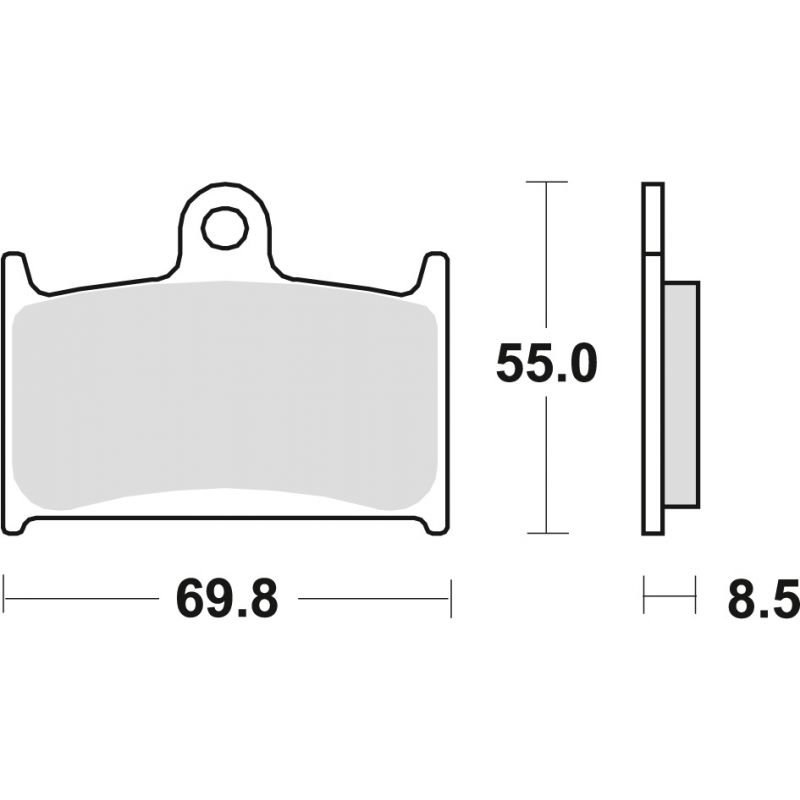 TRW ZF KLOCKI HAMULCOWE KH145 KH236 ORGANIC SUZUKI GSXR 750 88-93, GSX